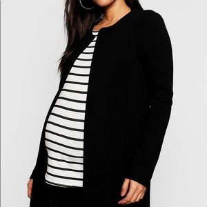Boohoo Maternity Collarless Smart Duster Jacket